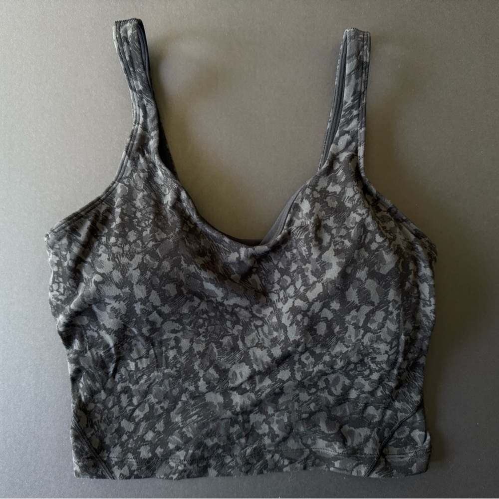 Lululemon Align Tank – Wild Thing Camo Deep Coal Multi – Size 6